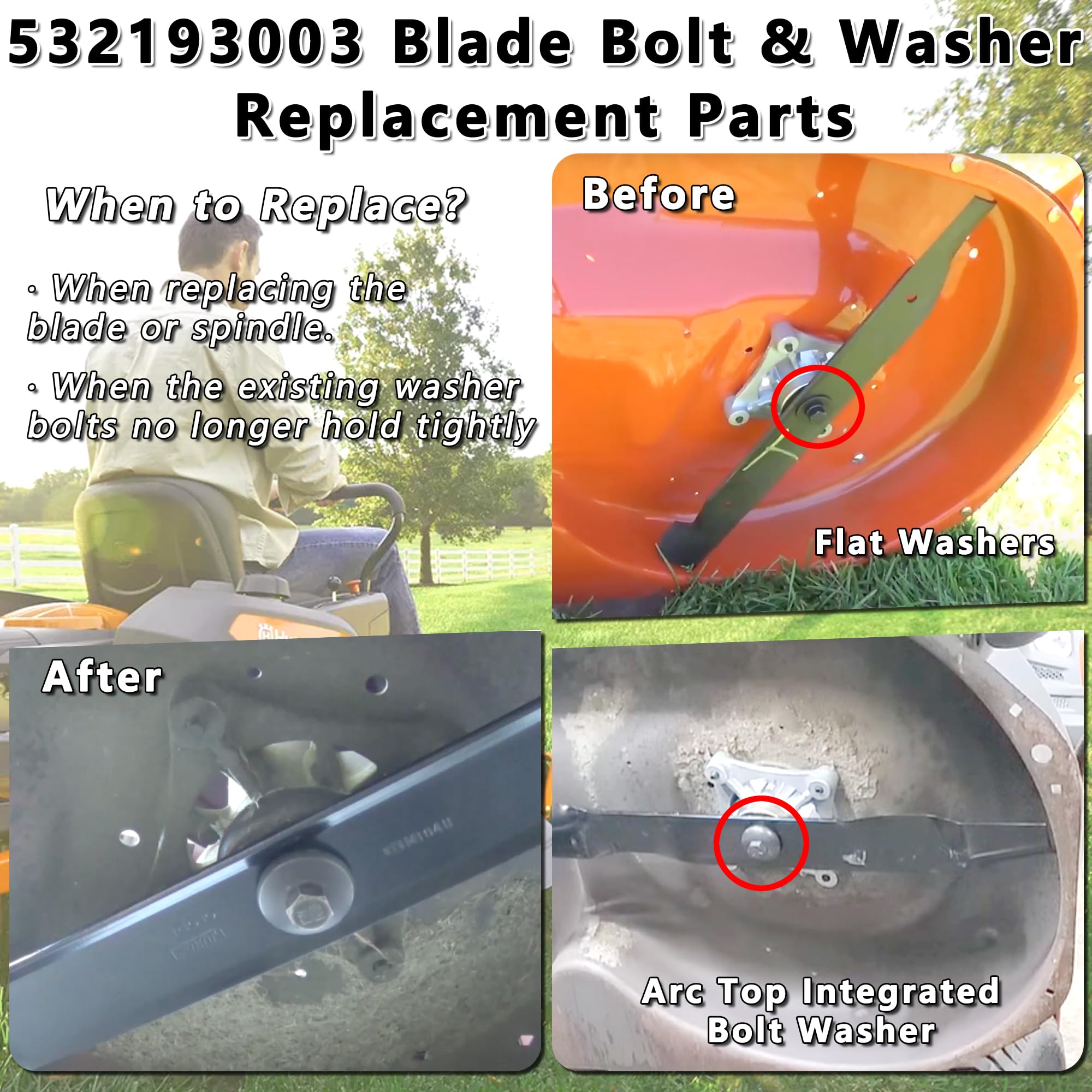 Sporthfish bolt washer shows 1-1/4 in by 7/16 in thread detail for secure fit.