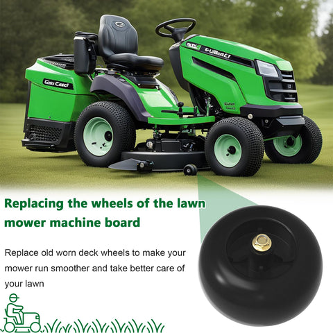 2-3/4 inch width supports consistent deck height during mowing