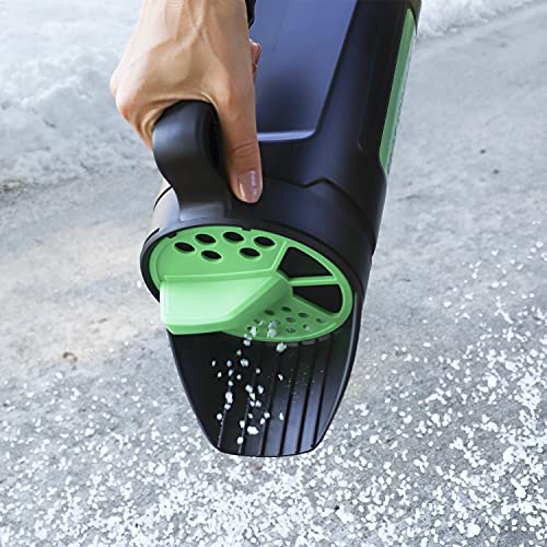 Spot Spreader's 80 oz capacity enables bulk salt application with minimal refills.