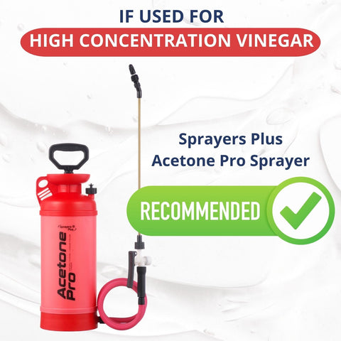 Sprayers Plus minimal-metal design reduces corrosion risk.