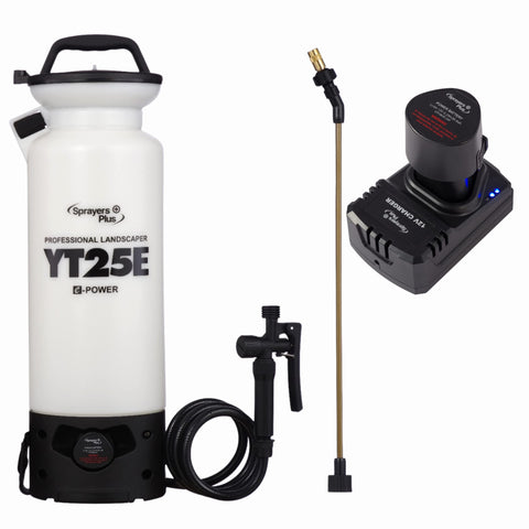 Sprayers Plus YT25E battery-powered sprayer for quick lawn-wide spraying
