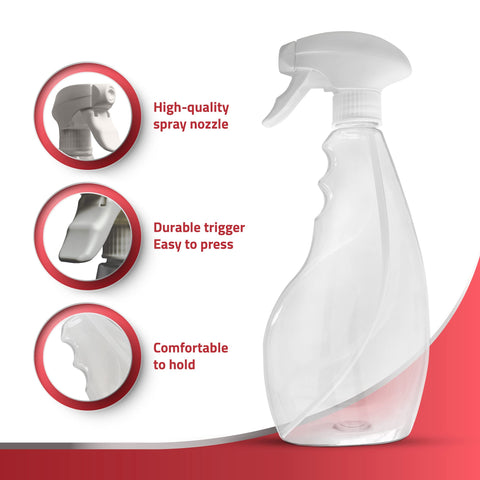 SPRAYZ two-pack 17oz bottles offer convenient refillable storage for home tasks.