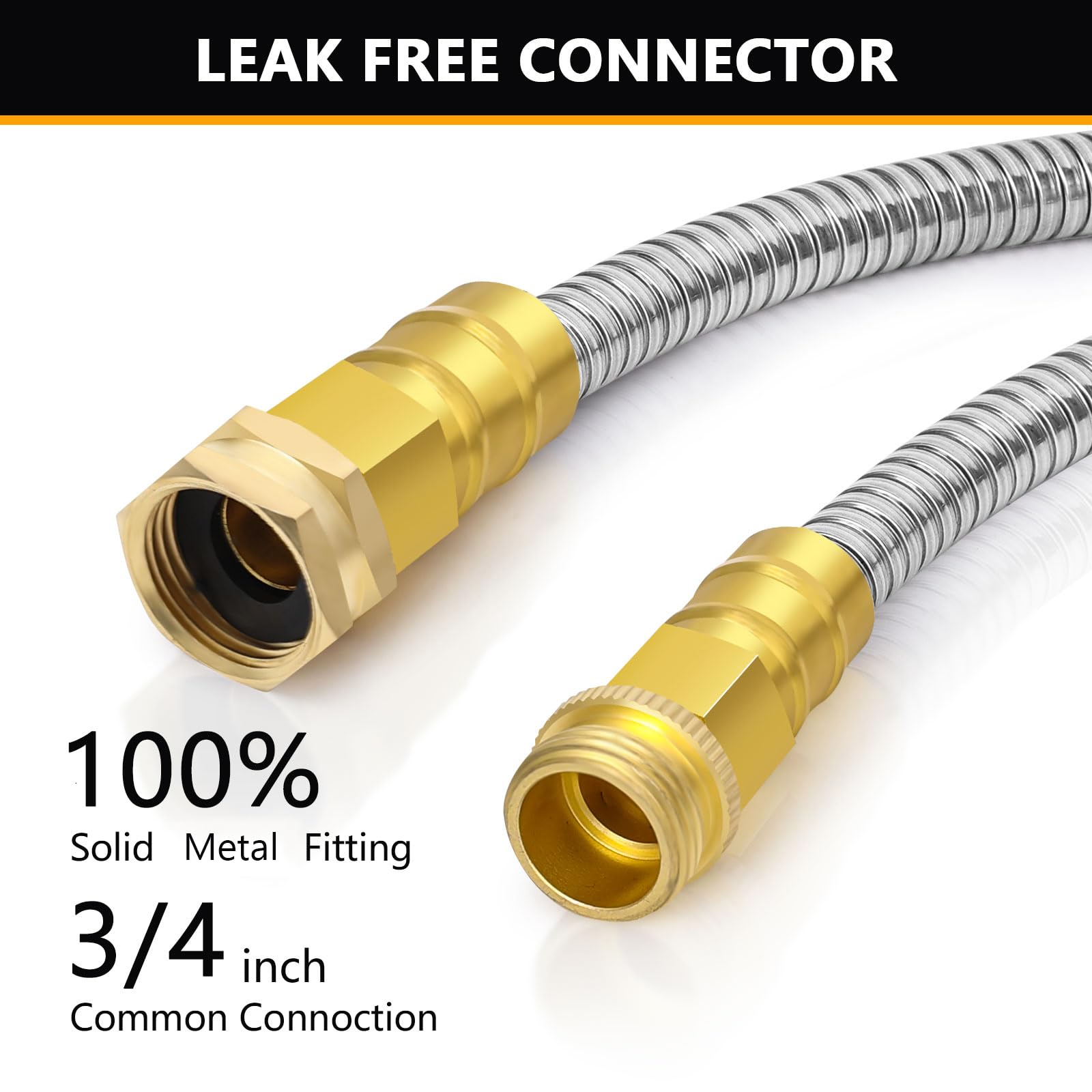 SPRIKIR Leak-proof connector with O-rings reduces drips during watering.