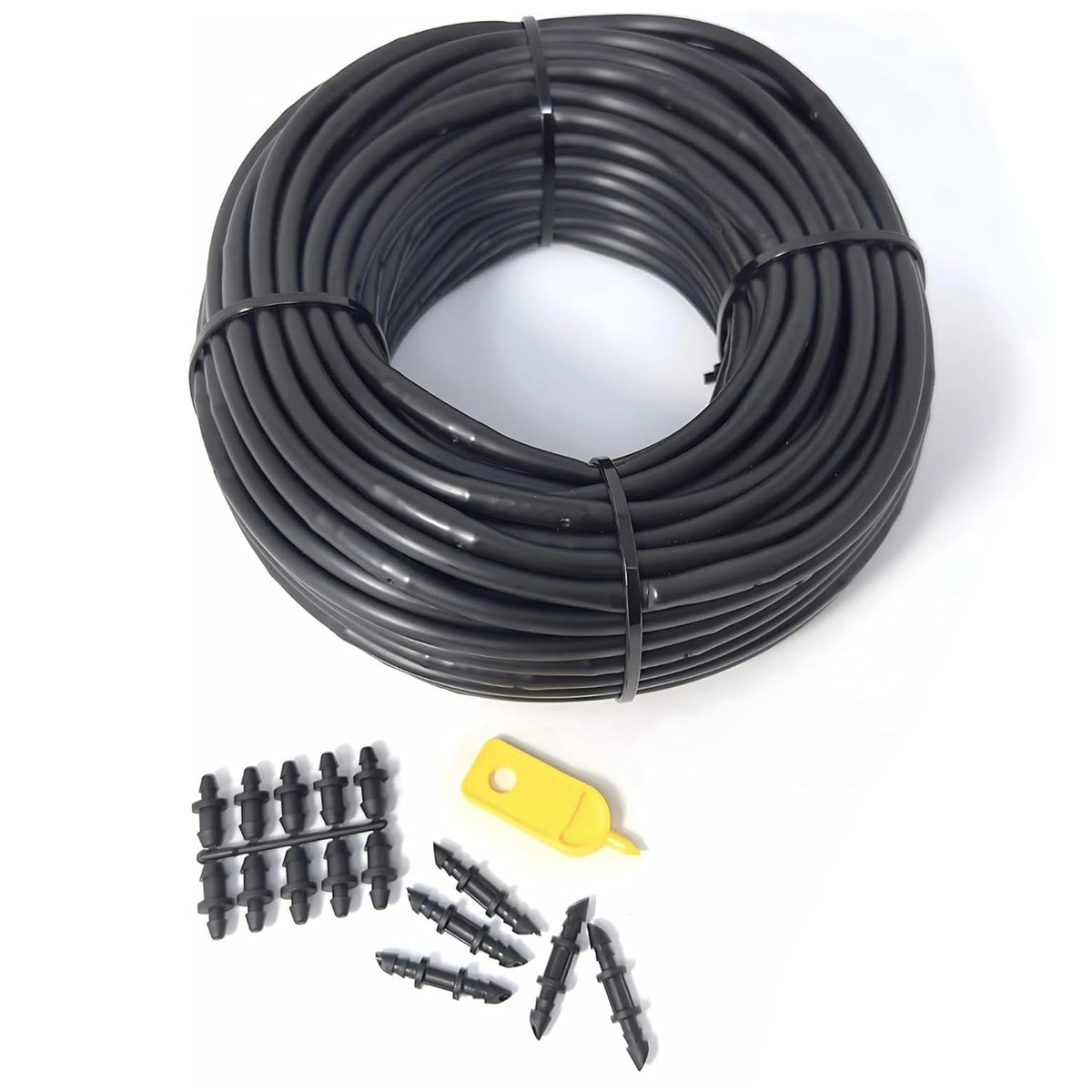Sprinkland dripline 100ft roll enables extended garden coverage with minimal joints.