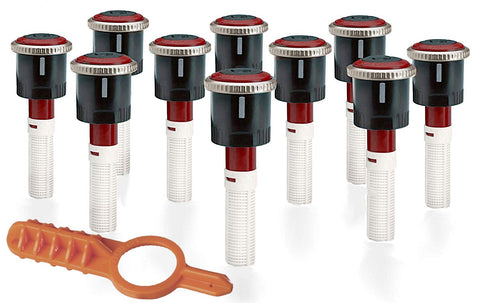 Sprinkler MP Rotator MP1000 with adjustable arc 90–210° enables efficient lawn irrigation.