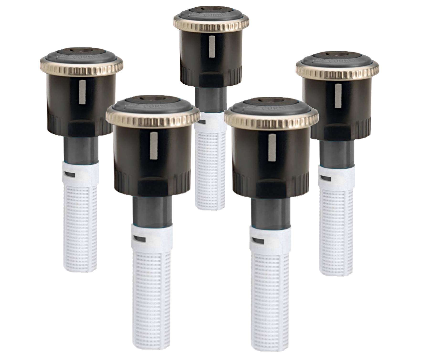 Sprinkler MP2000 assembly closeup shows adjustable nozzle technology for versatile watering