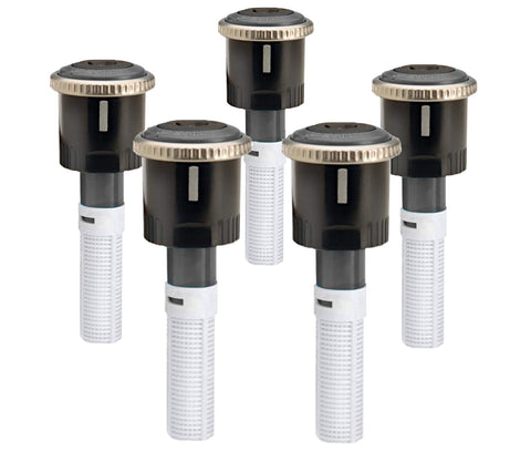 Sprinkler MP2000 assembly closeup shows adjustable nozzle technology for versatile watering