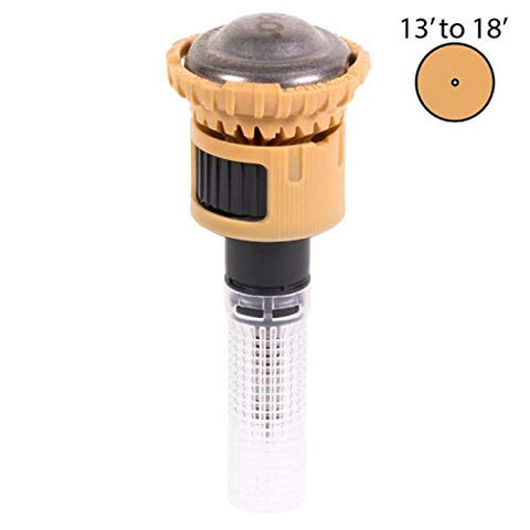 Sprinkler R-VAN18-360 rotating streams optimize water distribution for efficient irrigation.