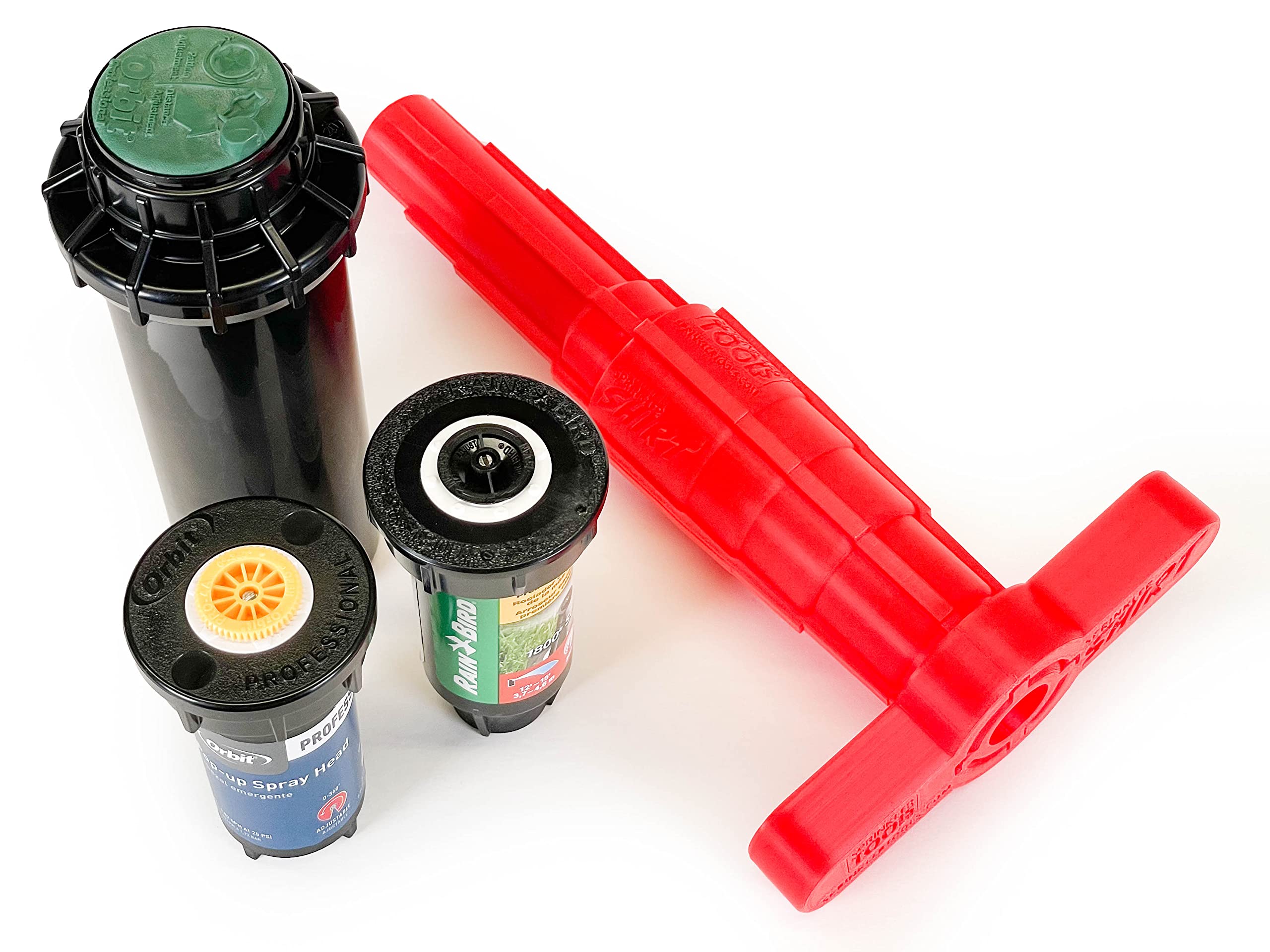 Sprinkler Tools convertible-extension reach provides extra length.
