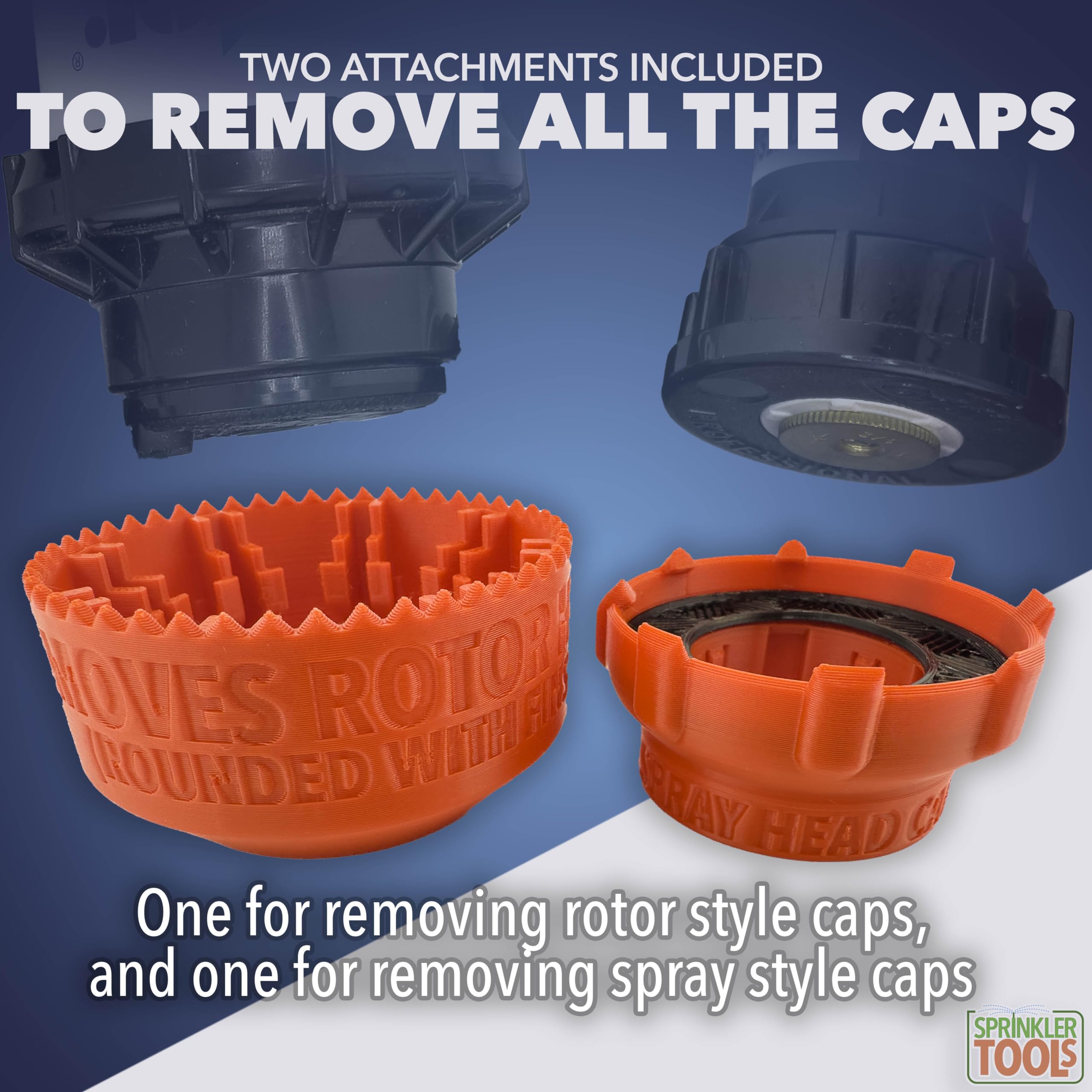 Sprinkler Tools SureGrip Quad-Talon grips without damaging heads.