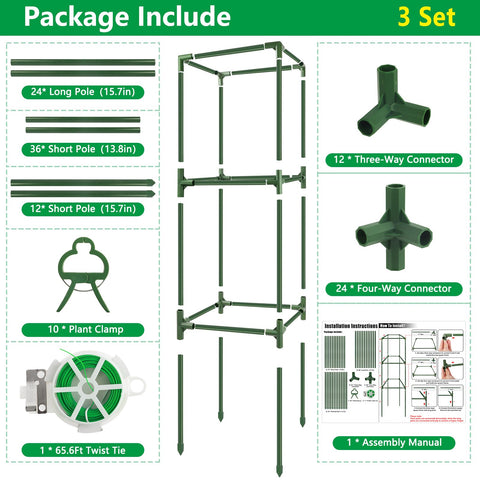 SprintGy complete set includes twist ties and clips for secure stems and fruit.