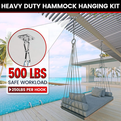 Sprookber 304 stainless ceiling hook demonstrates rust resistance for outdoor use.