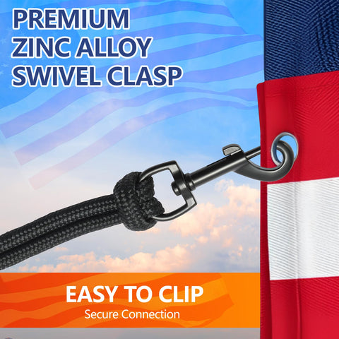 Sprookber easy-install flag rope kit simplifies maintenance and quick replacement