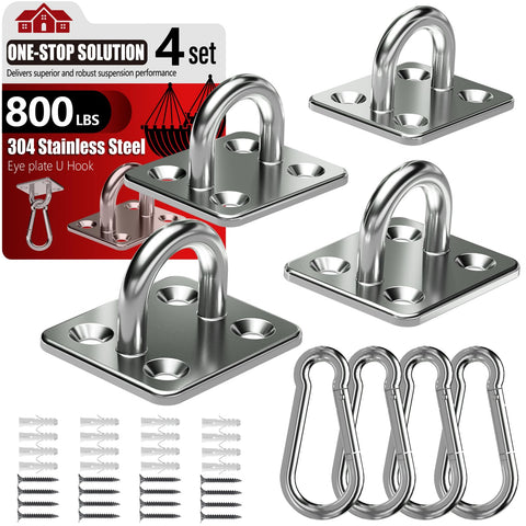 Sprookber pad eye 304 stainless offers durable corrosion resistance for indoor or outdoor use.