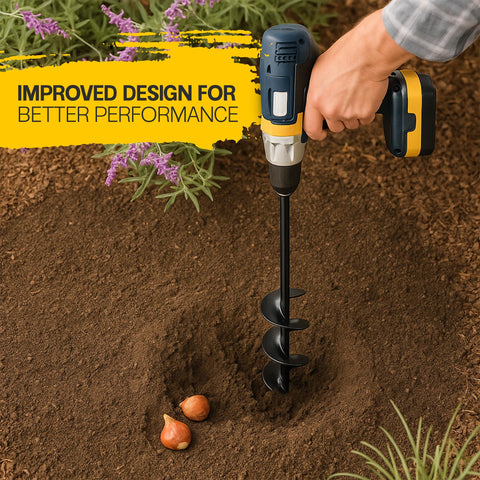 Sproot augers digging in loose soil with reduced effort.