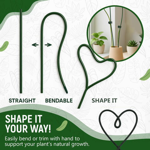 Sproot stake inserted in soil with clip securing a plant stem.