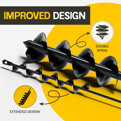 Sproot umbrella post-hole digger for fence posts and shade installations.