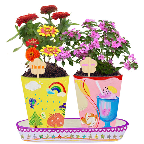 Sproutix Paint & Grow Kit: misting bottle supports gentle watering.