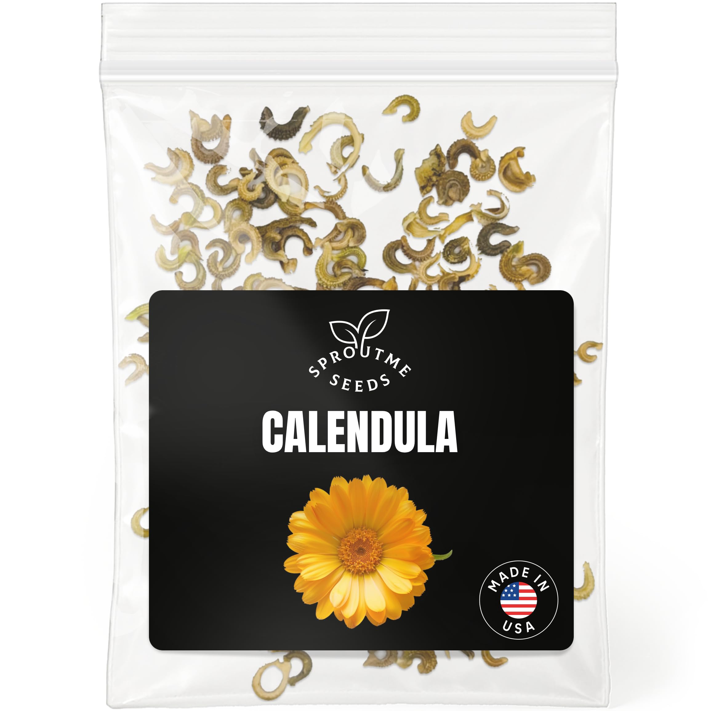 SPROUTME SEEDS Pacific Beauty calendula bloom adds vibrant color and easy growth to any garden.