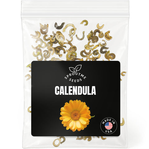 SPROUTME SEEDS Pacific Beauty calendula bloom adds vibrant color and easy growth to any garden.