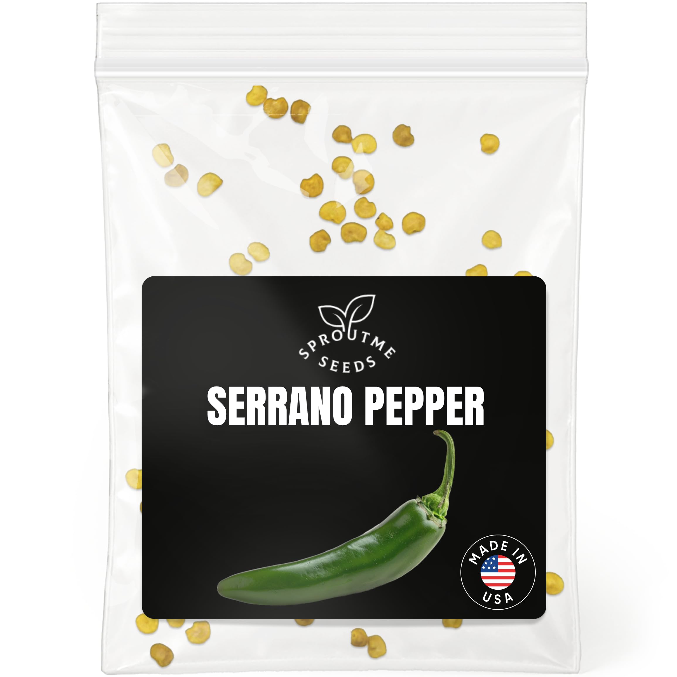 SPROUTME SEEDS Serrano pepper seeds in a 50-pack for home gardening