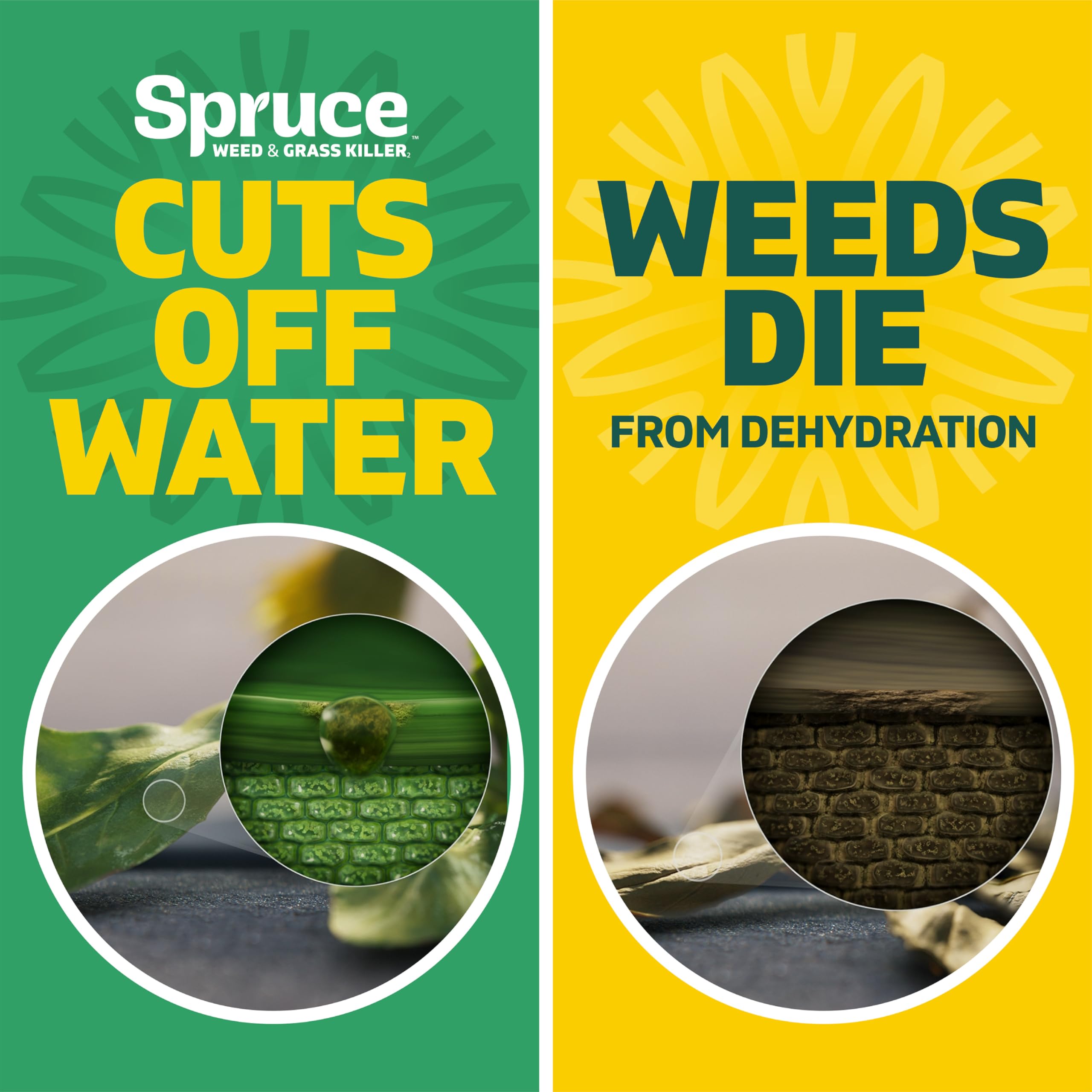 Spruce Weed Killer Refill comes in a 64-ounce bottle for long use.