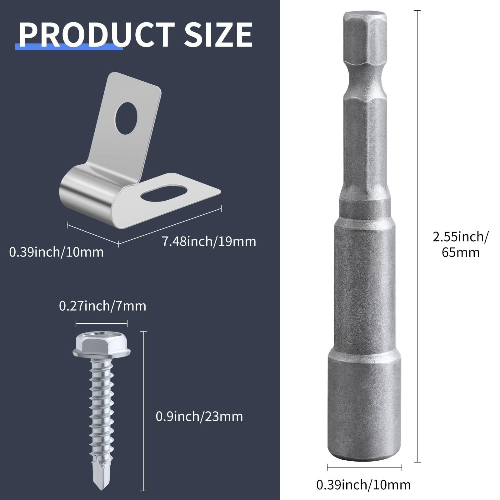 Sptchapn 12-16 gauge wire clip fits welded wire securely.