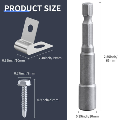 Sptchapn 12-16 gauge wire clip fits welded wire securely.