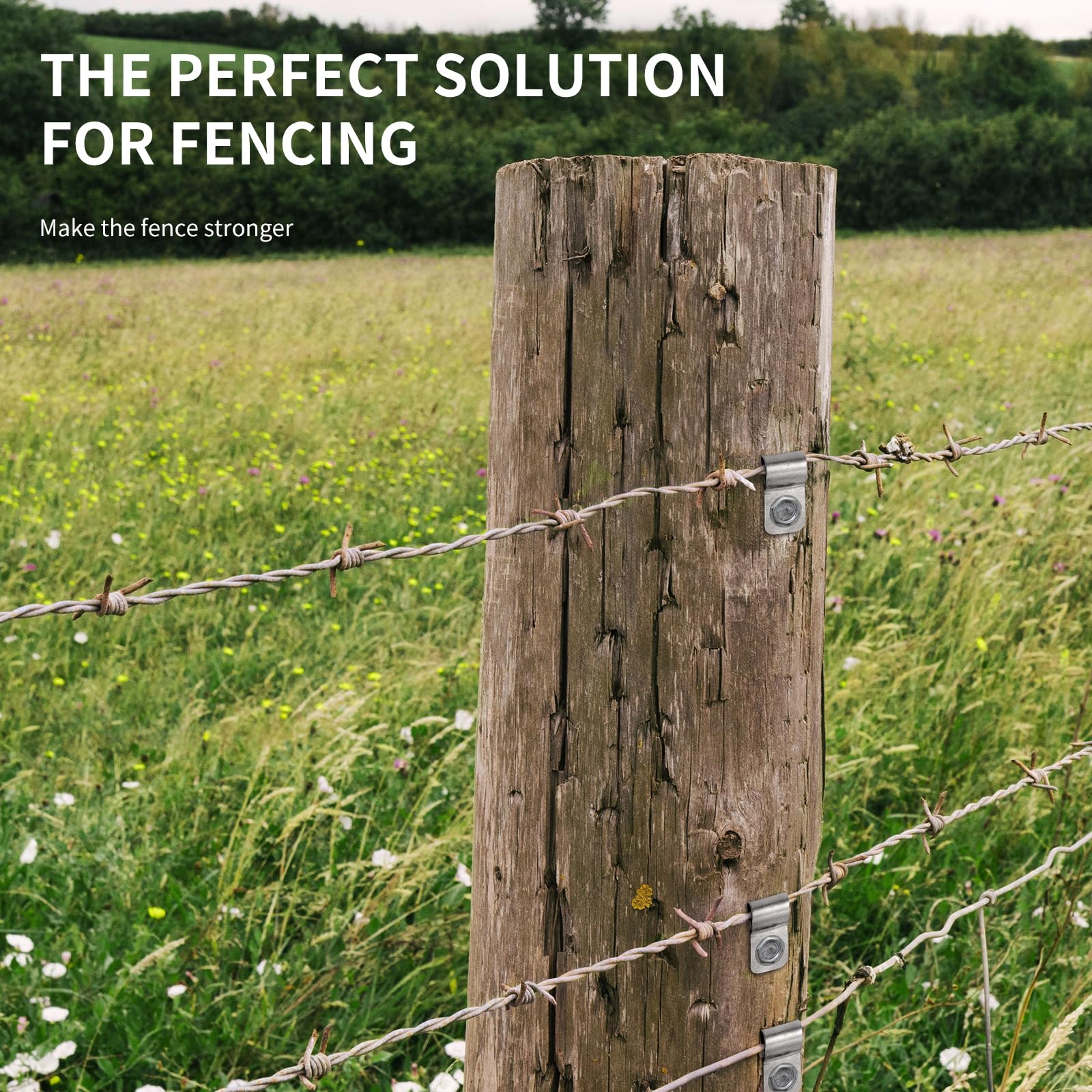 Sptchapn durable outdoor clips help organize cables and fencing.