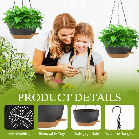 SQKH 12-inch planter design promotes drainage and airflow for healthier roots.