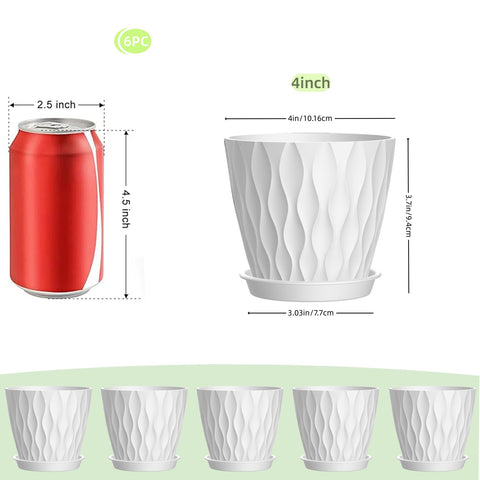 SQKH 4-inch pot with drainage holes promotes healthy root airflow.