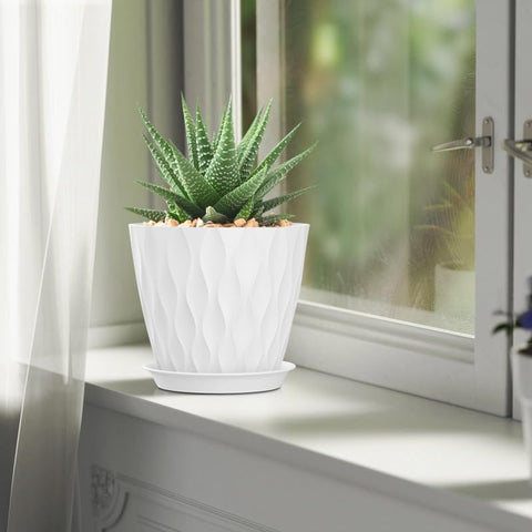 SQKH 7 Inch plant pots gift-ready set for gardeners and hobbyists.