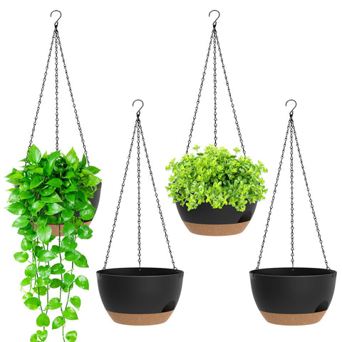 SQKH 8-Inch hanging planter with chain for easy assembly and setup.