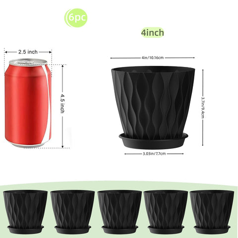 SQKH black indoor plant pots with a modern design for stylish homes