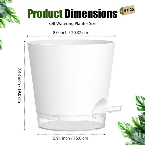 SQKH lightweight durable plastic planter blends with any decor.