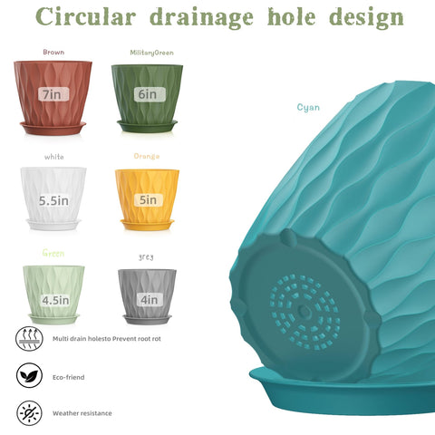 SQKH 5-5-inch pot promoting drainage and airflow