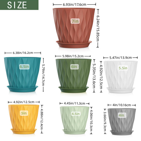 SQKH 6-5 inch pot in durable plastic for outdoor use