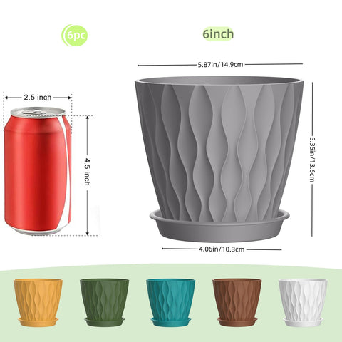 SQKH plant pots with drainage holes prevent overwatering and promote healthy roots.