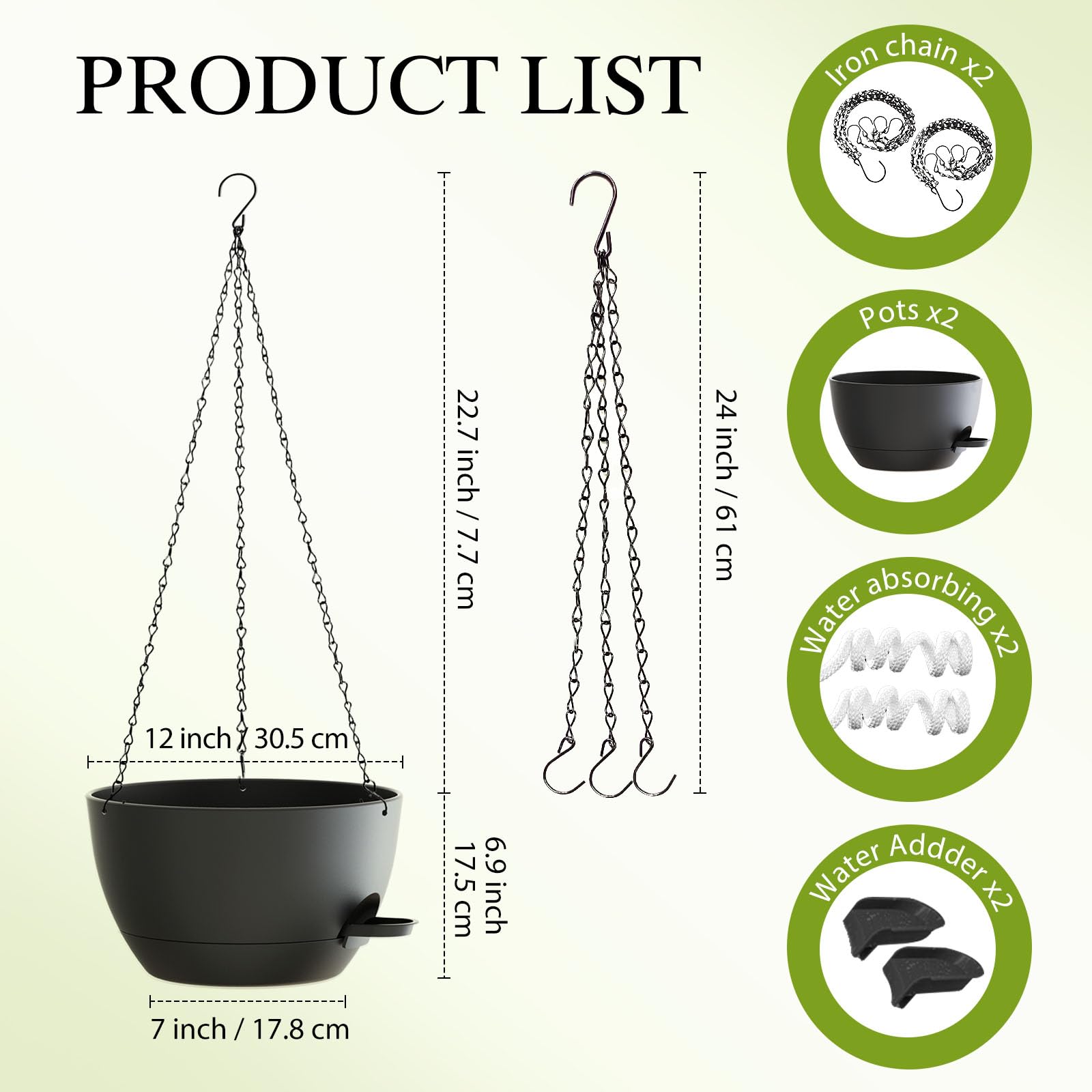 SQKH self-watering planter with removable saucer simplifies plant care.