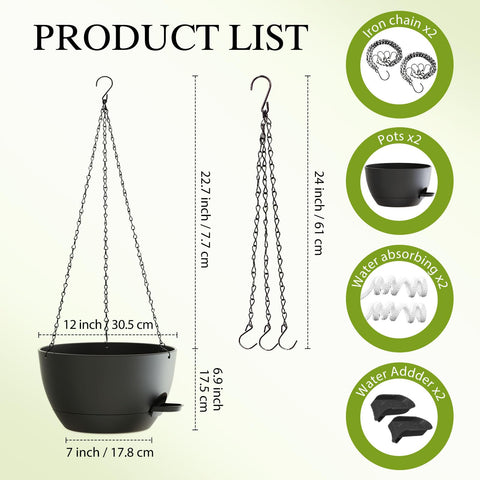 SQKH self-watering planter with removable saucer simplifies plant care.