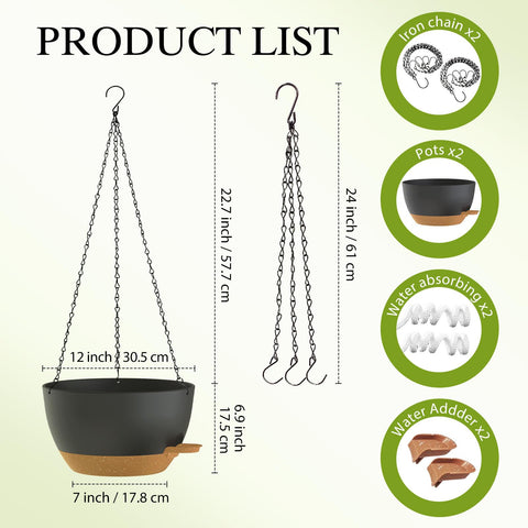 SQKH self-watering planter with removable saucer helps prevent overwatering and simplifies care.