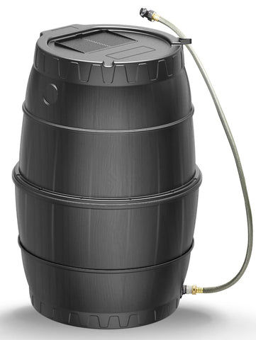 SQUEEZE master rain barrel with mesh lid blocking debris and insects