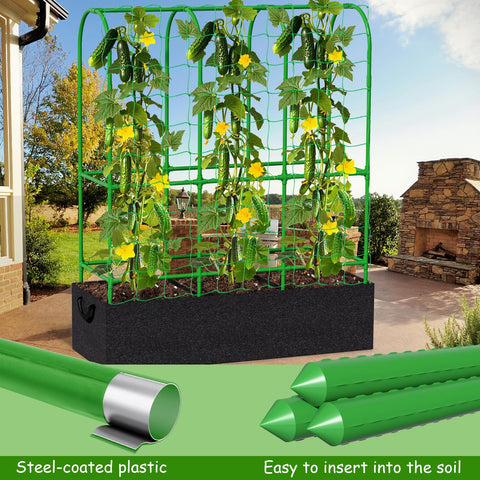 Srapwati grow bag 46gal breathable enables healthy root aeration and easy relocation.