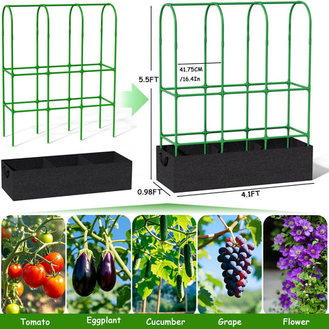 Srapwati vertical garden support simplifies staking across multiple plant types.