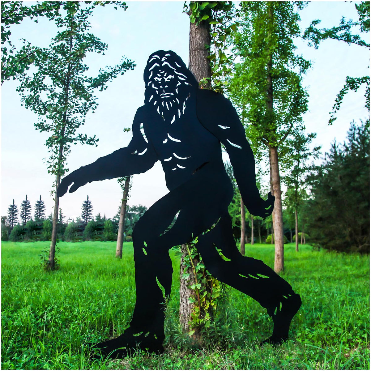 SRDJXY Bigfoot 7.4ft outdoor decor stands tall to spark curiosity in your garden.