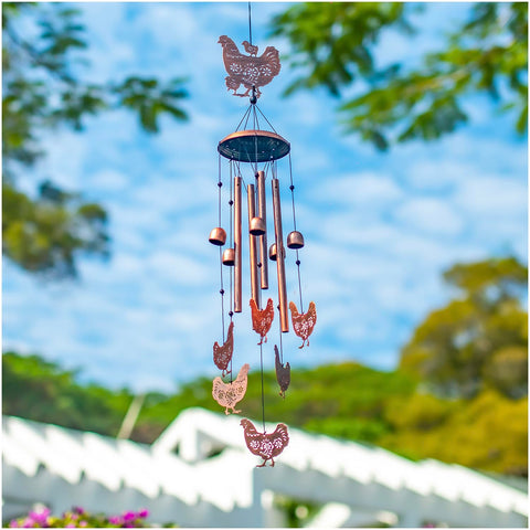 SRDJXY chicken wind chime garden ornament with soothing tones.