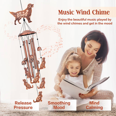 SRDJXY Wind chime top cover showcases handcrafted metal artistry indoors or outdoors.