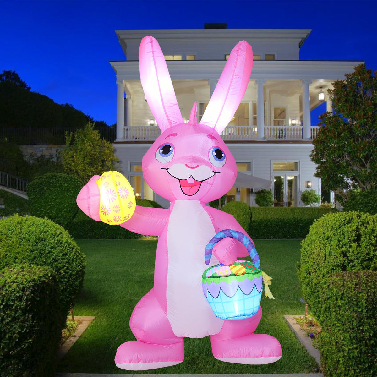 SRKLH Easter bunny inflatable for outdoor use adds vivid holiday drama.