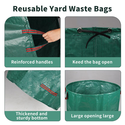 Srkmxzr reusable garden bags folded compactly for storage