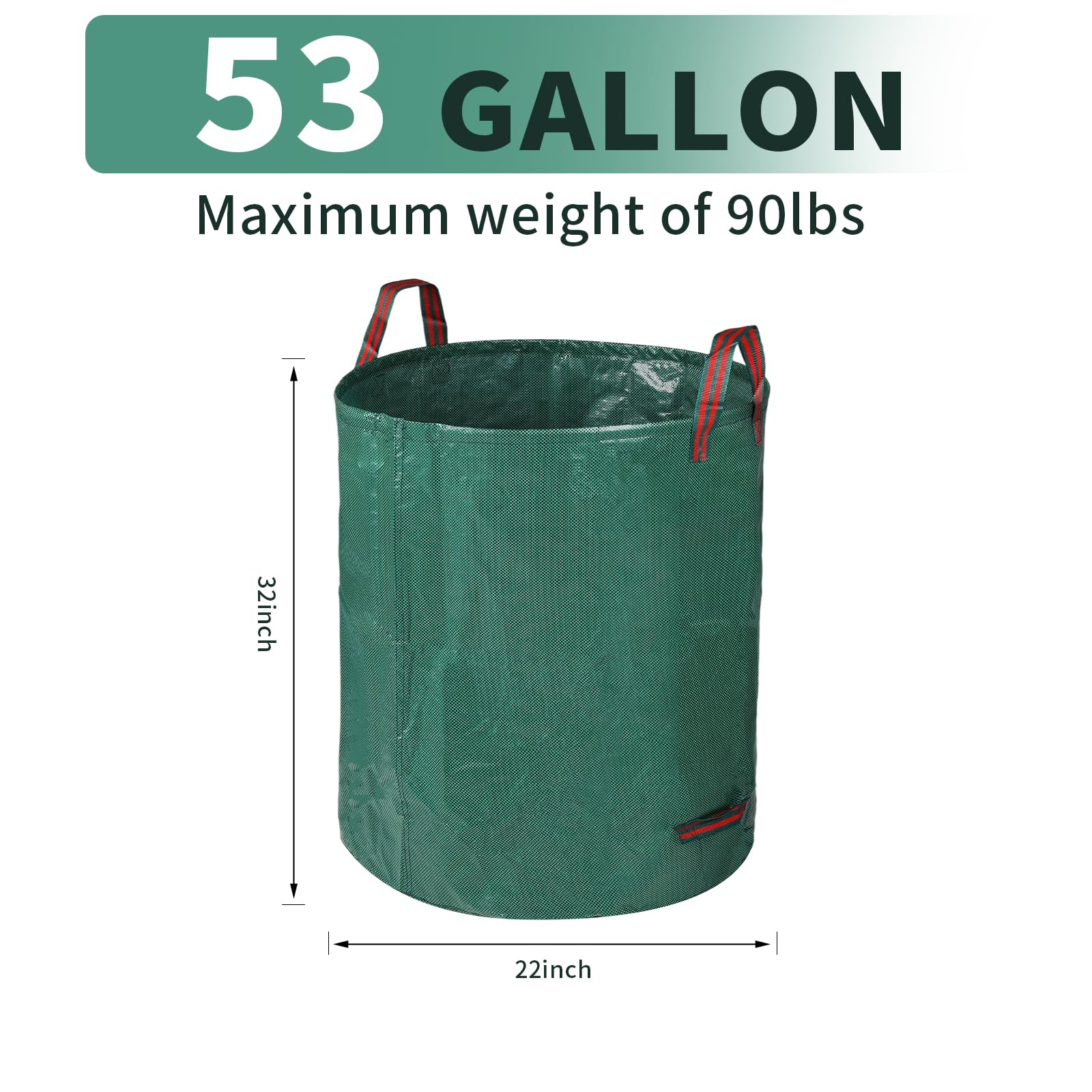 Srkmxzr yard waste bags with detachable hoop open for easy filling
